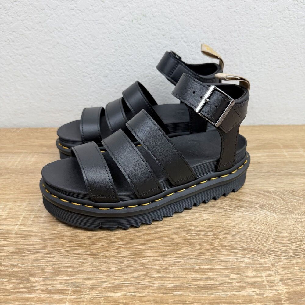 Dr. Martens V Blaire Black SandalS Women's Size 5 US | 36 EU Chunky Platform NEW